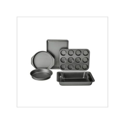 Amazon Basics 6-Piece Nonstick, Carbon Steel Oven Bakeware Baking Set