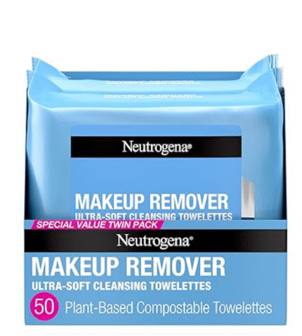 Neutrogena Makeup Remover Wipes, Daily Facial Cleanser
